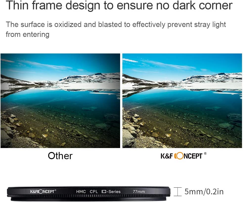 K&F Concept 46mm MC CPL Polarizing Filter KF01.1433 - 3